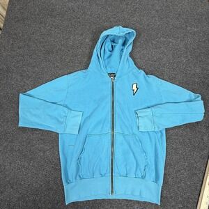 Wee Monster Hoodie‎ Youth Large Zip Up Monster Patch Lightning Bolt Jacket